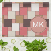 Pompoen Spice Weave Pattern Theedoek (Gevouwen)