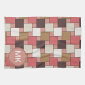 Pompoen Spice Weave Pattern Theedoek (Horizontaal)