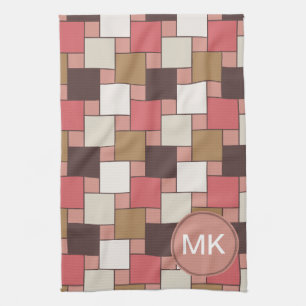 Pompoen Spice Weave Pattern Theedoek