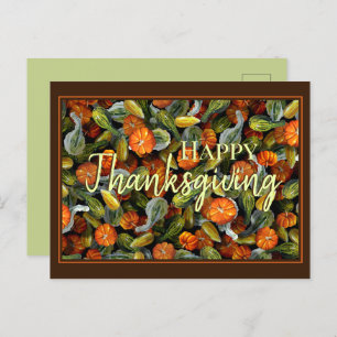 Pompoen, Squash Autumn Harvest Briefkaart