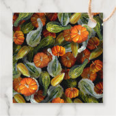 Pompoen, Squash Autumn Harvest Gift Label (Achterkant)