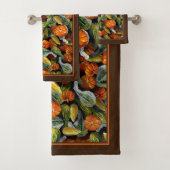 Pompoen, Squash Herfst Oogst Badhanddoeken Bad Handdoek (Insitu)