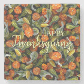 Pompoen, Squash Herfst Oogst Onderzetters (Voorkant)