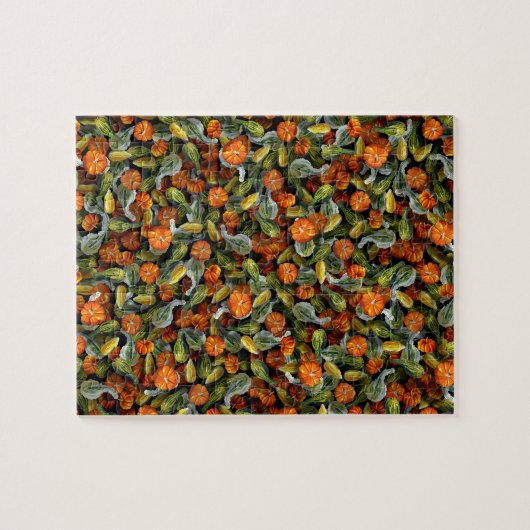 Pompoen, Squash Herfst Oogst Puzzel Legpuzzel (Horizontaal)