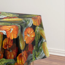 Pompoen, Squash Herfst Oogst Tafelkleed