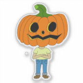 pompoen sticker (Voorkant)
