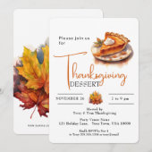 POMPOEN TAART THANKSGIVING DESSERT KAART (Voorkant / Achterkant)