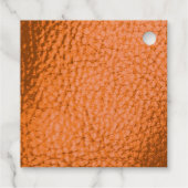 pompoen tangerine kunstleer bedankjes labels (Achterkant)