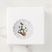 Pompoen Teddy Baby shower Bedankjes Labels (In situ)