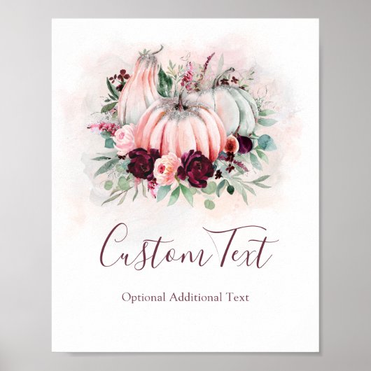 Pompoen teken poster (Voorkant)