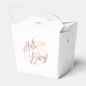 Pompoen Terracotta Boheemse Aardse Baby shower Bedankdoosjes (Achterkant)