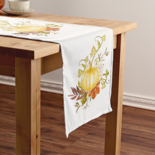 pompoen Thanksgiving Art Rustic Autumn Medium Tafelloper (Voorbeeld)