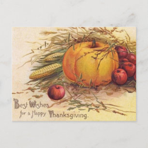 pompoen Thanksgiving Groet Briefkaart