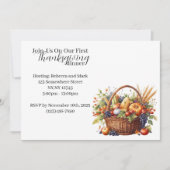 Pompoen Thanksgiving Mand Kaart (Voorkant)