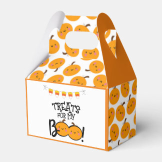 Pompoen traktaties voor mijn boek Halloween gunstb Bedankdoosjes