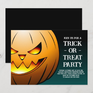 Pompoen Trick or Treat Feest Kaart