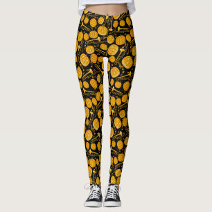 Pompoen Trombone Muzieknoten Leggings