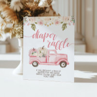 Pompoen Truck Baby Shower Luiers Raffel Bord