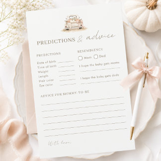 Pompoen Truck Baby Shower Voorspellingen en Advies