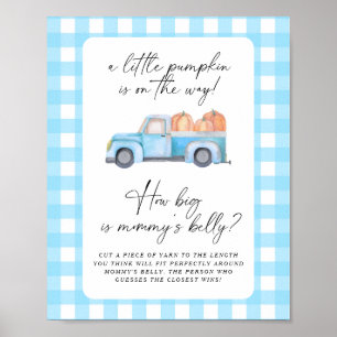 Pompoen truck - hoe groot is mama's buik spel poster