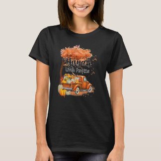 Pompoen Truck Yaya's Kleine Pompoenen Fall Dankzeg T-shirt