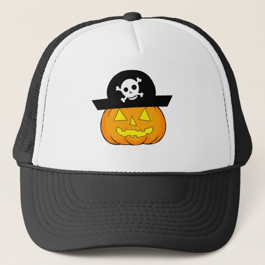 pompoen trucker pet (Voorkant)