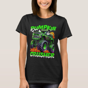 Pompoen Vergruizer Monster Truck Geesten Halloween T-shirt