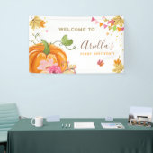Pompoen Verjaardag achtergrond Banner Herfst Herfs (Beurs)