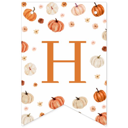 Pompoen Verjaardag Banner Garland (Tweede vlag)