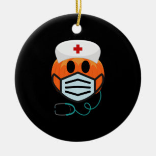 Pompoen Verpleegster Grappig Eng Halloween Verplee Keramisch Ornament