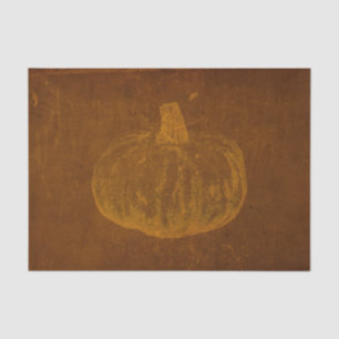 Pompoen Vintage Oranje Herfst Versleten Textuur Tissuepapier
