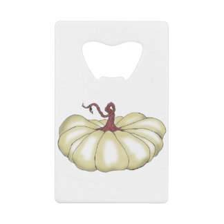 pompoen, vlak kredietkaart flessenopener