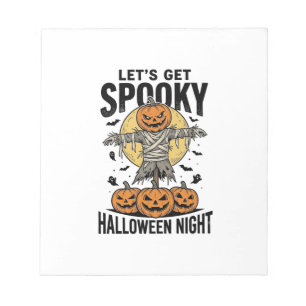 Pompoen Vogelverschrikker Shirt Vintage Halloween  Notitieblok