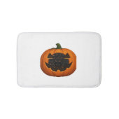 Pompoen Vol Kittens - Schattigee Zwarte Kat Hallow Badmat (Voorkant)