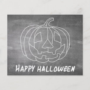 Pompoen voor Halloween 1 krijtbord uitstraling