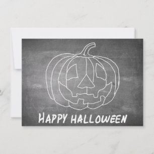 Pompoen voor Halloween 1 krijtbord uitstraling