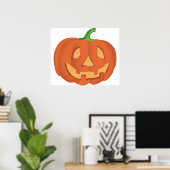 Pompoen voor Halloween 1 Poster (Thuiskantoor)