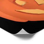 Pompoen voor Halloween 1 Poster (Hoek)
