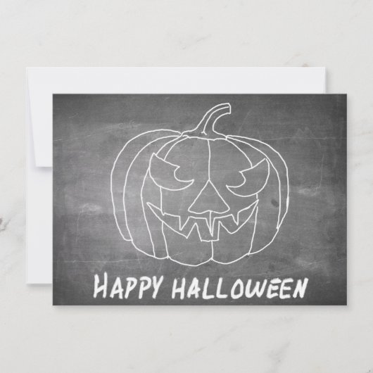 Pompoen voor Halloween 3 schoolbord uitstraling (Voorkant)