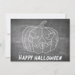 Pompoen voor Halloween 3 schoolbord uitstraling