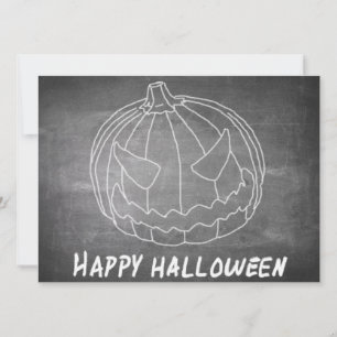 Pompoen voor Halloween 6 schoolbord uitstraling