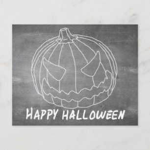 Pompoen voor Halloween 6 schoolbord uitstraling