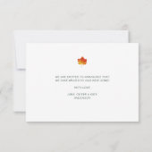 pompoen vrachtwagen marine blauw bewegende aankond bedankkaart (Achterkant)