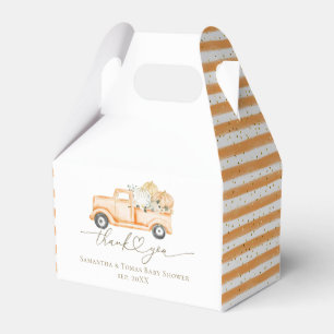 Pompoen Vrachtwagen Modern Herfst Baby shower Bedankdoosjes