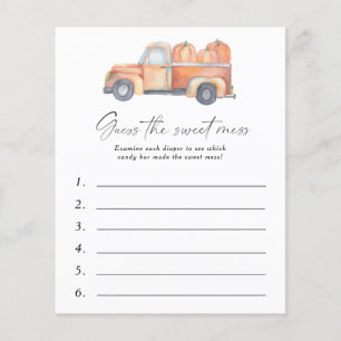 Pompoen vrachtwagen - Raad de Sweet Mess Game