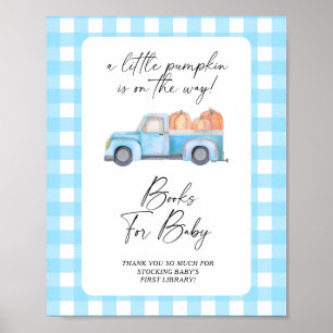 Pompoen vrachtwagen val boeken voor baby poster
