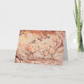 Pompoen Wandeling Feestdagen Kaart