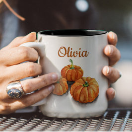 Pompoen Waterverf Mok