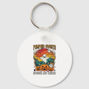 Pompoen Zoetjes Spoken Behandelingen Halloween Gee Sleutelhanger