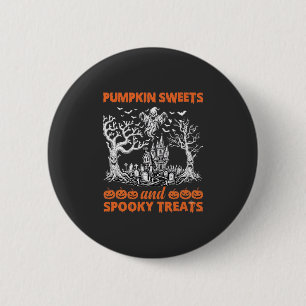 Pompoen Zoetjes Spookachtige Behandelingen Geheime Ronde Button 5,7 Cm